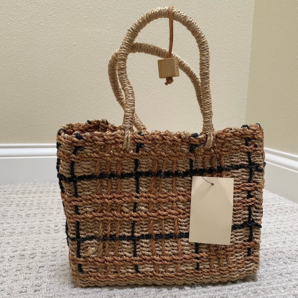 Esprit straw purse